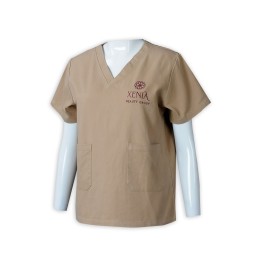 NU061 custom-made short-sleeved v-neck clinic uniform custom embroidered pet hospital clinic uniform clinic uniform supplier NU061 custom-made short-sleeved v-neck clinic uniform custom embroidered pet hospital clinic uniform clinic uniform supplier